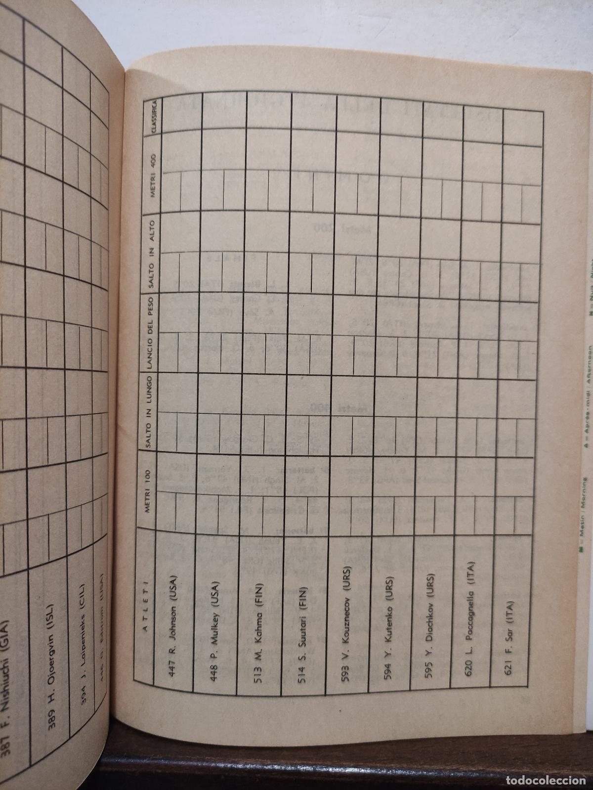 Coleccionismo deportivo: GIOCHI DELLA XVII OLIMPIADE ROMA MCMLX - PROGRAMMA UFFICIALE - 36 PROGRAMAS - JUEGOS OLIMPICOS 1960 - Foto 39