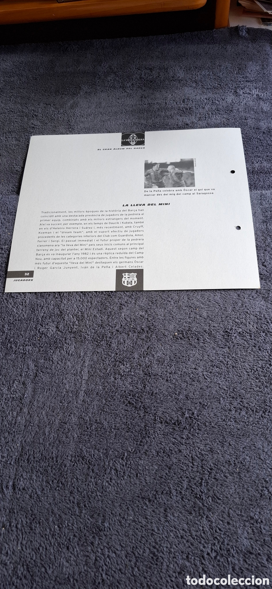 Coleccionismo deportivo: L8. La Lleva Del Mini - Ficha Del Gran &Aacute;lbum Del Bar&ccedil;a, N&uacute;m.32. - Foto 2