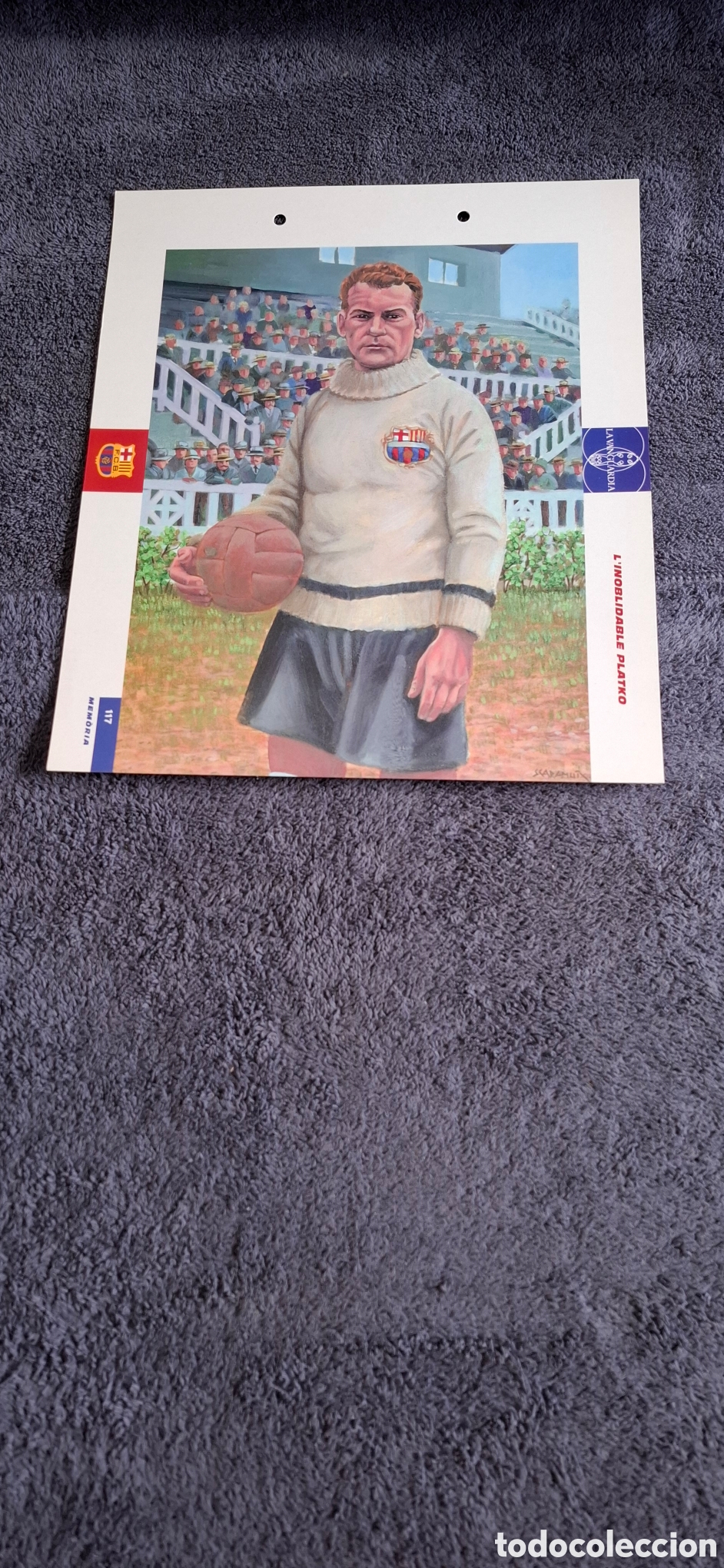 Coleccionismo deportivo: L8. Linoblidable Platko - Ficha Del Gran &Aacute;lbum Del Bar&ccedil;a, N&uacute;m.117. - Foto 1