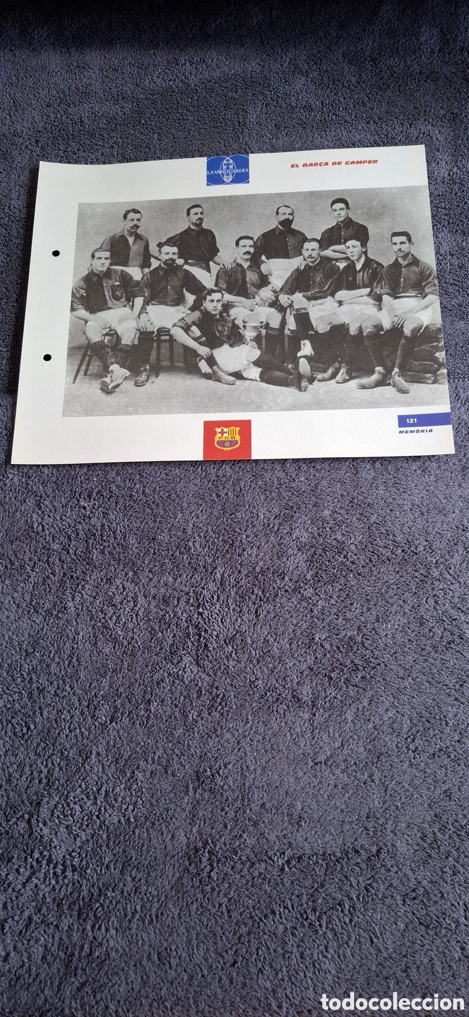 Coleccionismo deportivo: L8. El Bar&ccedil;a De Gamper - Ficha Del Gran &Aacute;lbum Del Bar&ccedil;a, N&uacute;m.121. - Foto 1