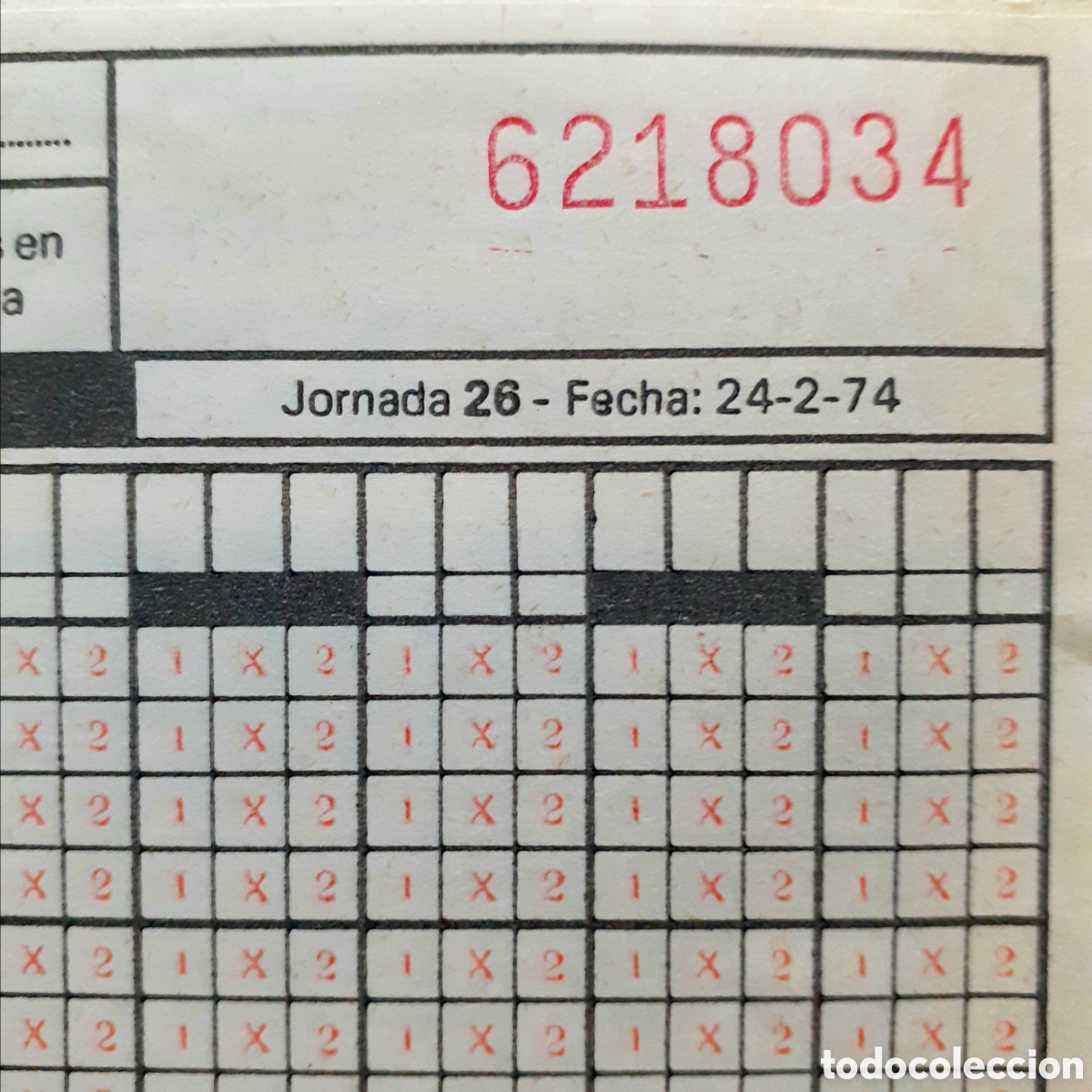 Coleccionismo deportivo: Quiniela jornada 26 de 24-2-1974 - Foto 5