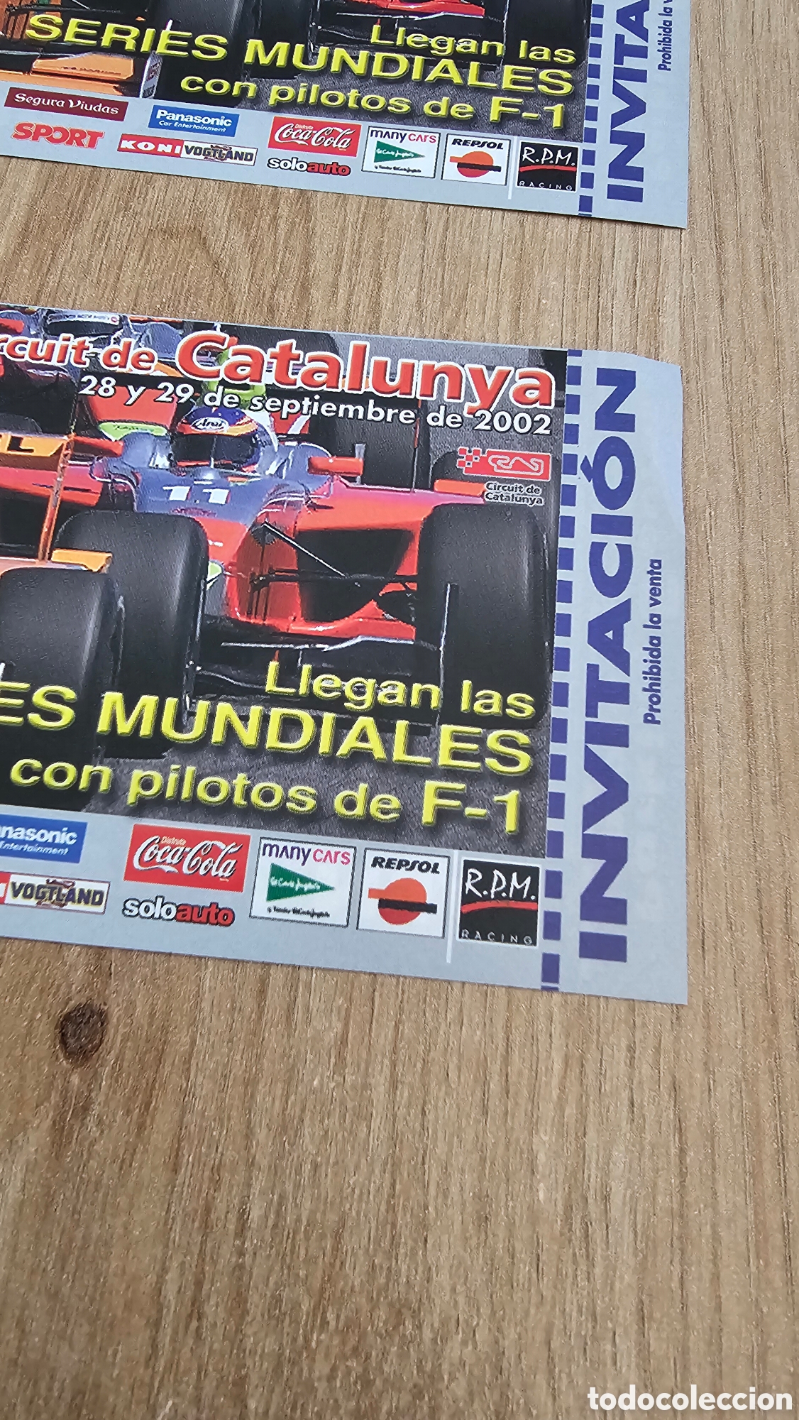 Coleccionismo deportivo: 2 Entradas &rdquo;Circuit de Catalunya 2002 - Foto 4