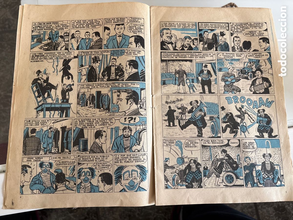 Coleccionismo deportivo: C&oacute;mic 3 amigos CF Barcelona 1960, Tint&iacute;n - Foto 3