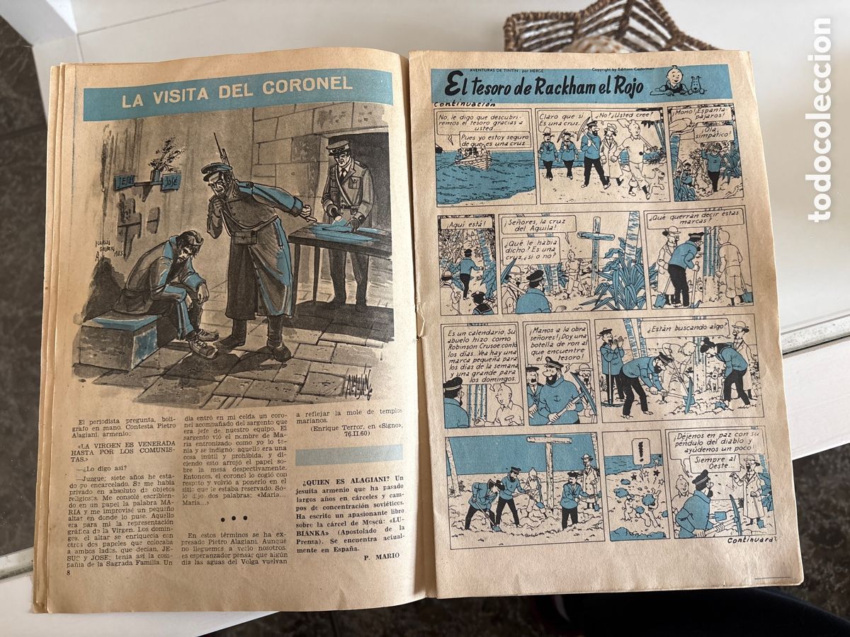 Coleccionismo deportivo: C&oacute;mic 3 amigos CF Barcelona 1960, Tint&iacute;n - Foto 4