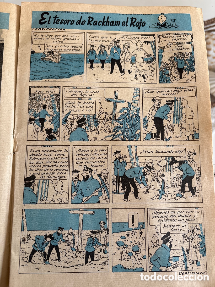 Coleccionismo deportivo: C&oacute;mic 3 amigos CF Barcelona 1960, Tint&iacute;n - Foto 5