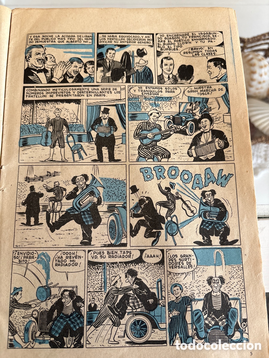 Coleccionismo deportivo: C&oacute;mic 3 amigos CF Barcelona 1960, Tint&iacute;n - Foto 6