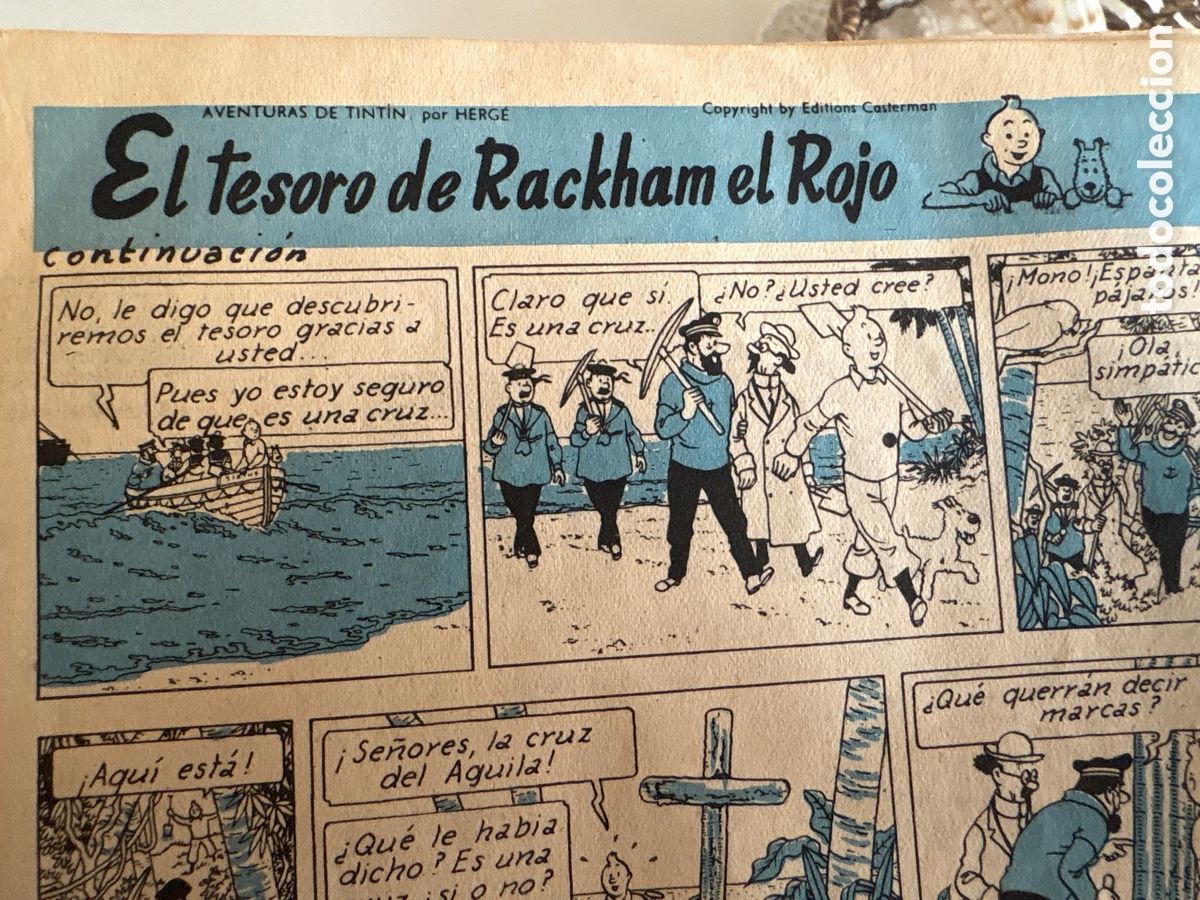 Coleccionismo deportivo: C&oacute;mic 3 amigos CF Barcelona 1960, Tint&iacute;n - Foto 7