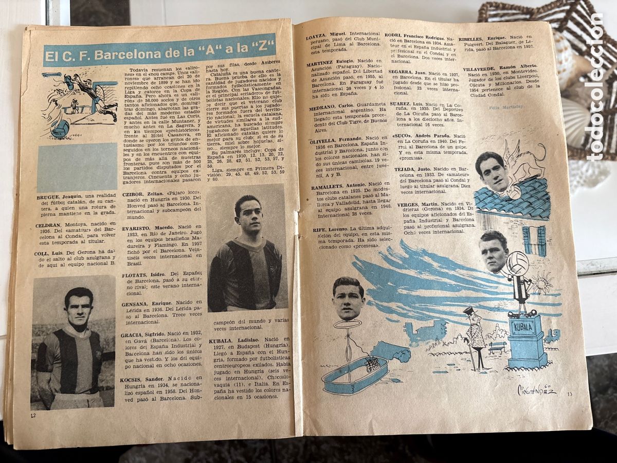 Coleccionismo deportivo: C&oacute;mic 3 amigos CF Barcelona 1960, Tint&iacute;n - Foto 8