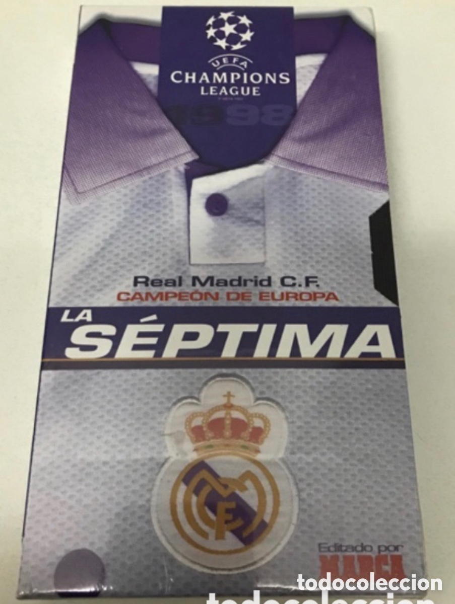 Coleccionismo deportivo: Video S&Eacute;PTIMA COPA DE EUROPA REAL MADRID - Foto 1