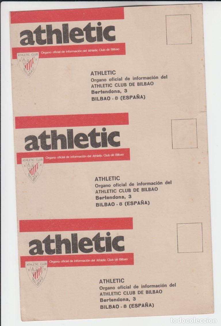 Coleccionismo deportivo: 3 Tarjetas postales - Pedido de suscripci&oacute;n ATHLETIC - Foto 1