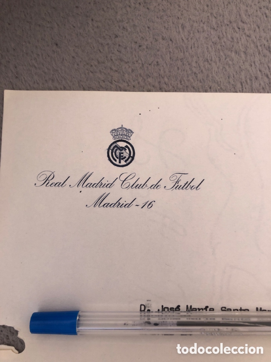 Coleccionismo deportivo: Documento Real Madrid CF - Foto 4