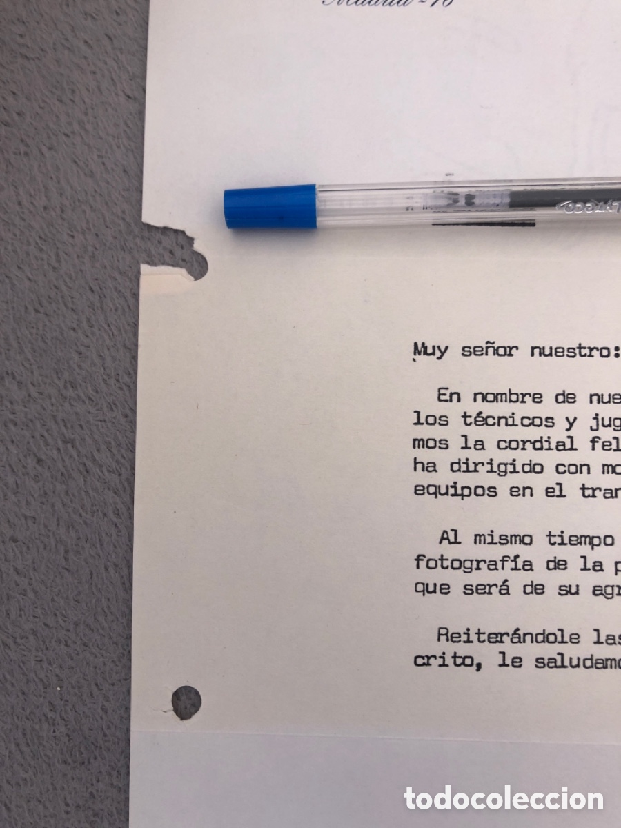 Coleccionismo deportivo: Documento Real Madrid CF - Foto 5