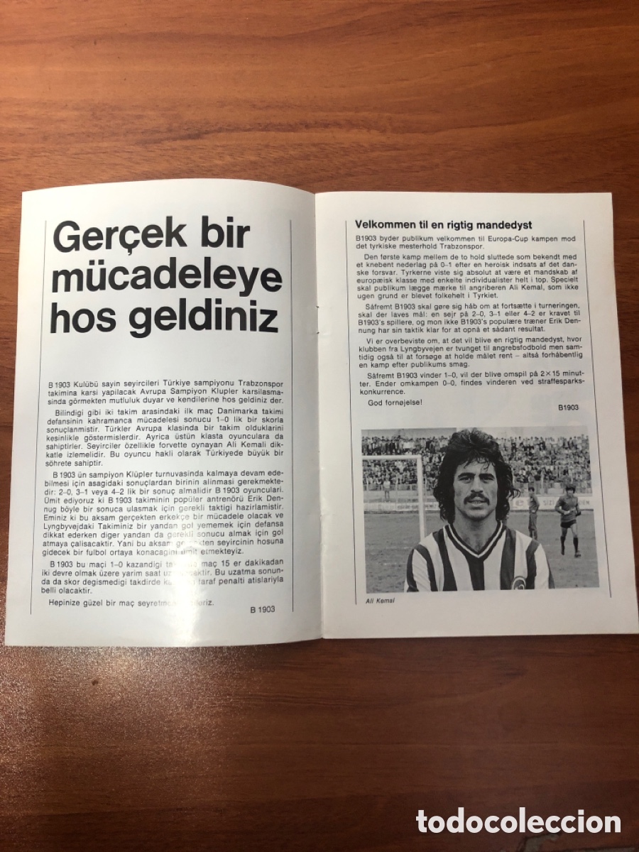 Coleccionismo deportivo: Programa B 1903 - Trabzonspor Copa de Europa 1977 - Foto 3