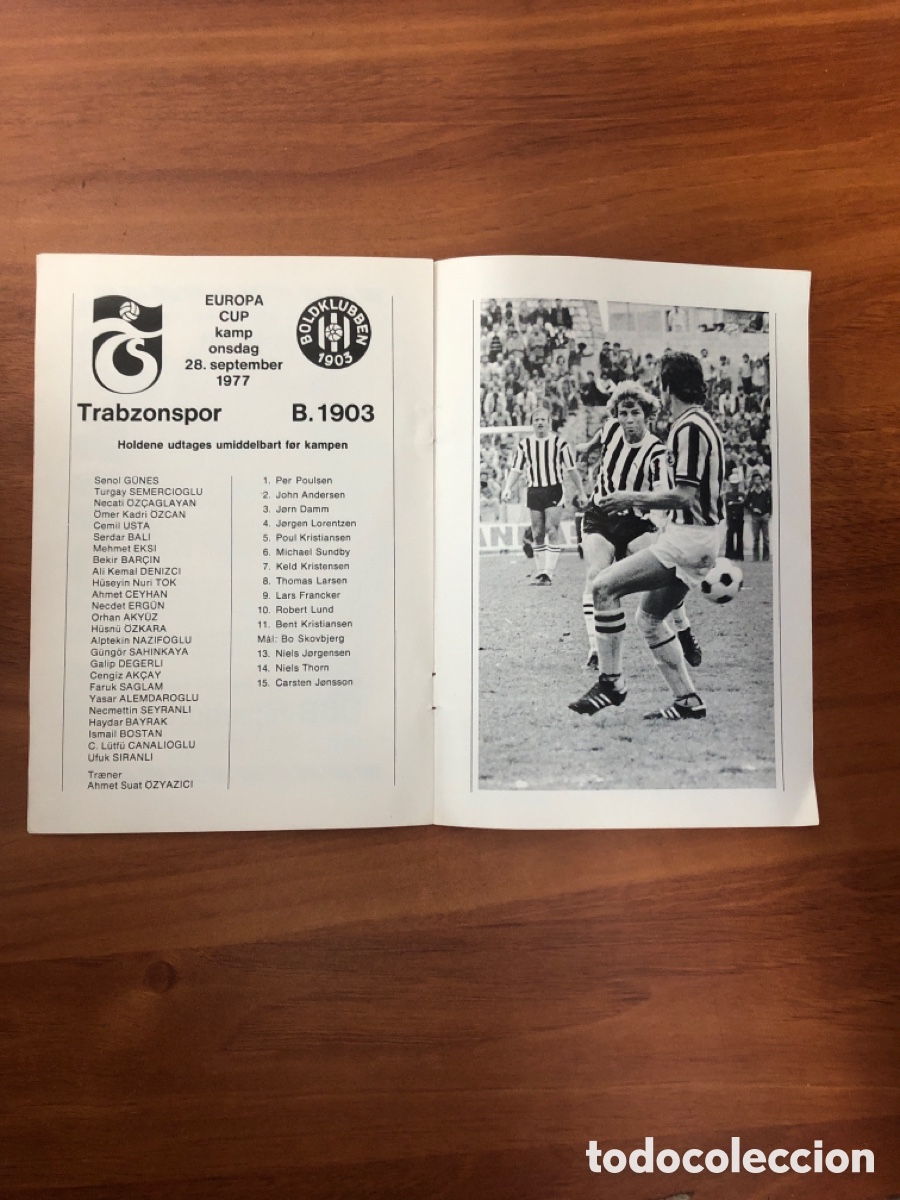 Coleccionismo deportivo: Programa B 1903 - Trabzonspor Copa de Europa 1977 - Foto 5