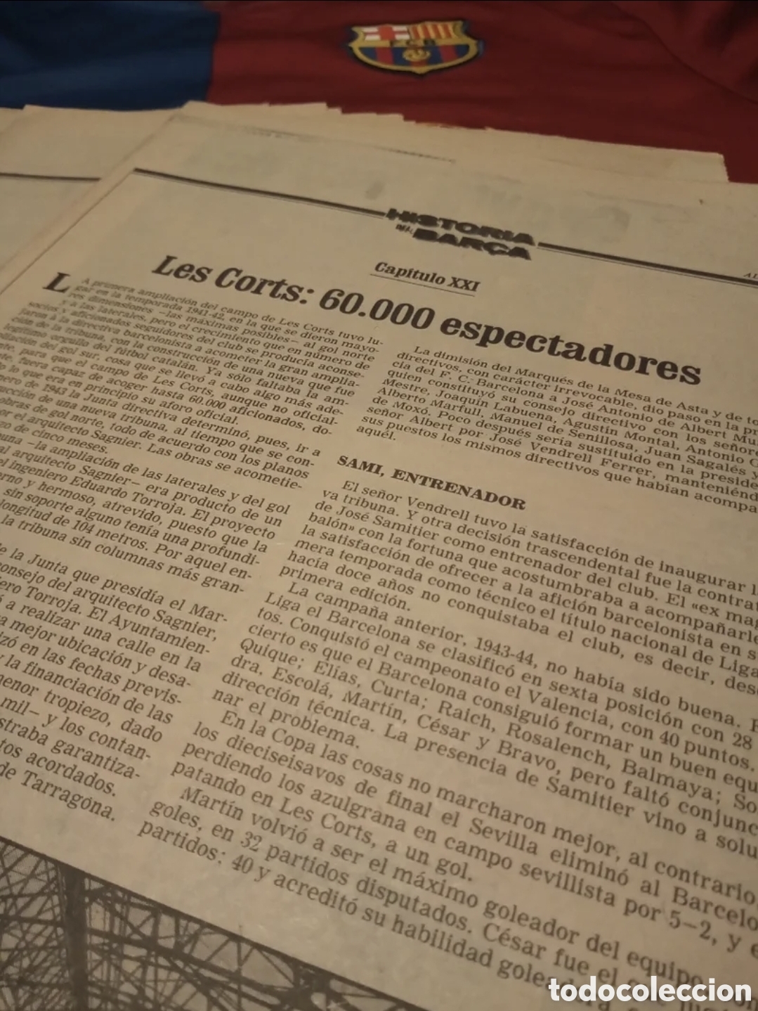 Coleccionismo deportivo: Historia del Bar&ccedil;a 1899-1983 Sport - Foto 6