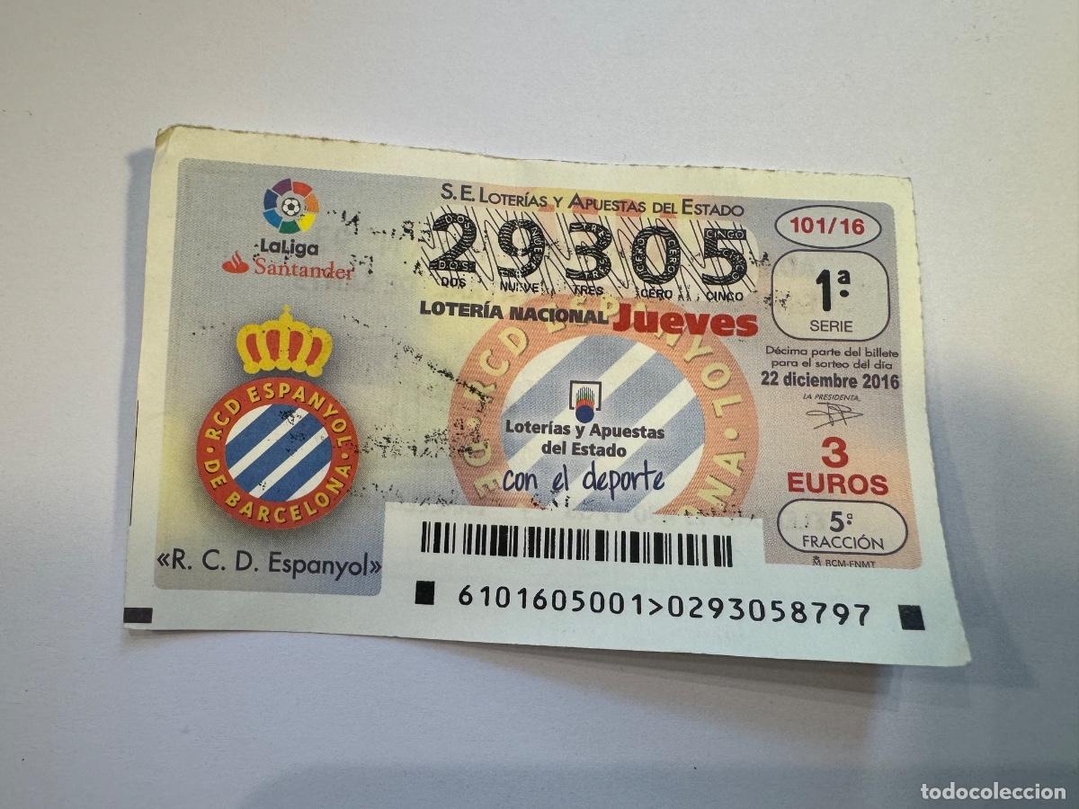 Coleccionismo deportivo: RCD ESPANYOL CUP&Oacute;N JUEGO AZAR / COMPRA M&Iacute;NIMA 5&euro; - Foto 1