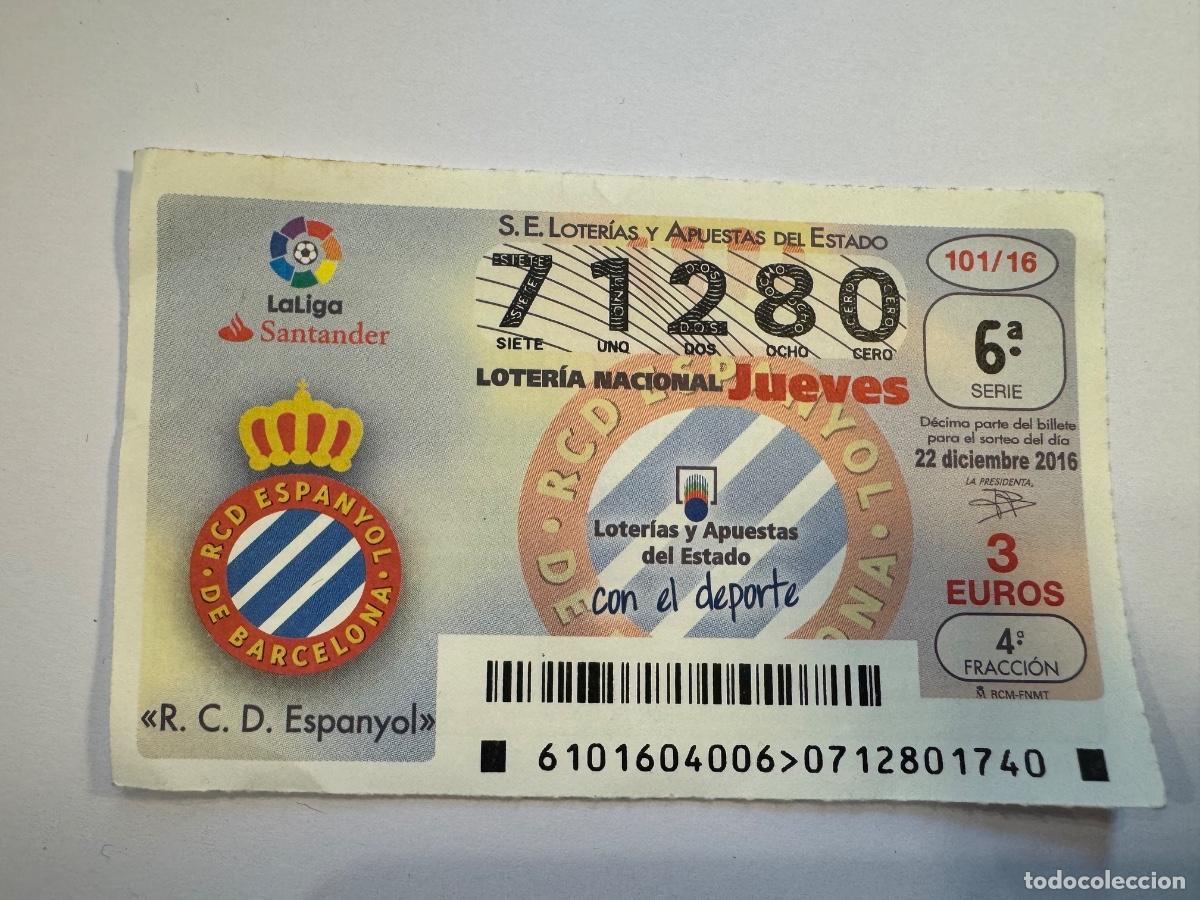 Coleccionismo deportivo: RCD ESPANYOL CUP&Oacute;N JUEGO AZAR / COMPRA M&Iacute;NIMA 5&euro; - Foto 1