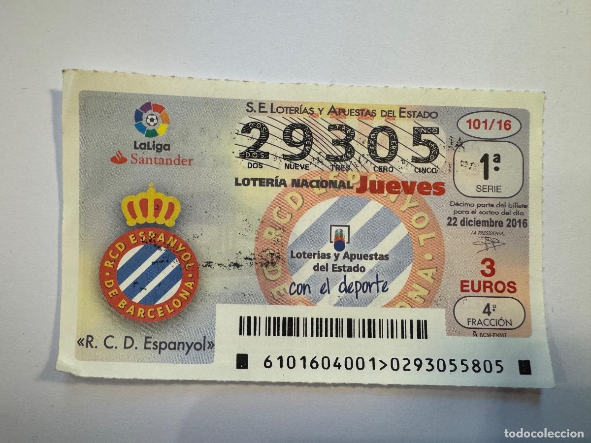Coleccionismo deportivo: RCD ESPANYOL CUP&Oacute;N JUEGO AZAR / COMPRA M&Iacute;NIMA 5&euro; - Foto 1