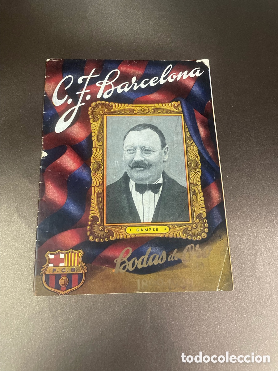 Coleccionismo deportivo: Bar&ccedil;a Boletin Gamper Bodas De Oro - Foto 1