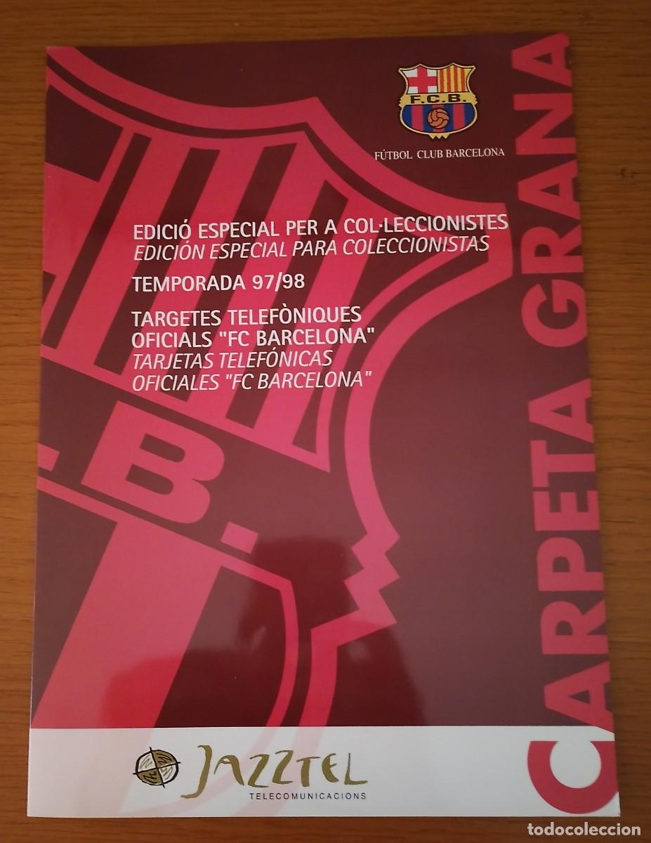 Coleccionismo deportivo: 8 TARJETAS TELEFONO JAZTEL BAR&Ccedil;A - Foto 1