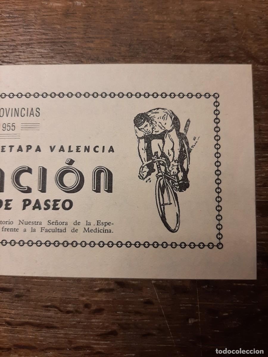 Coleccionismo deportivo: Entrada VUELTA CICLISTA A ESPA&Ntilde;A de 1955. - Foto 3
