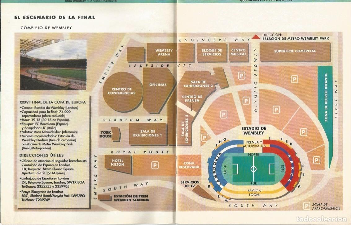 Coleccionismo deportivo: GUIA DE WEMBLEY 1992 TODO SOBRE LA GRAN FINAL - LA VANGUARDIA - Foto 3