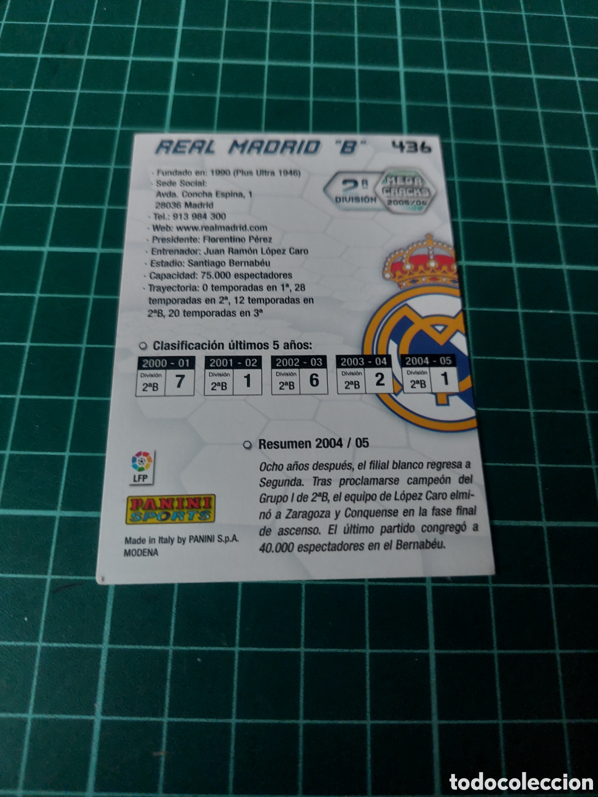 Coleccionismo deportivo: 436 MEGA CRACKS PANINI CROMOS REAL MADRID ESCUDO - Foto 2