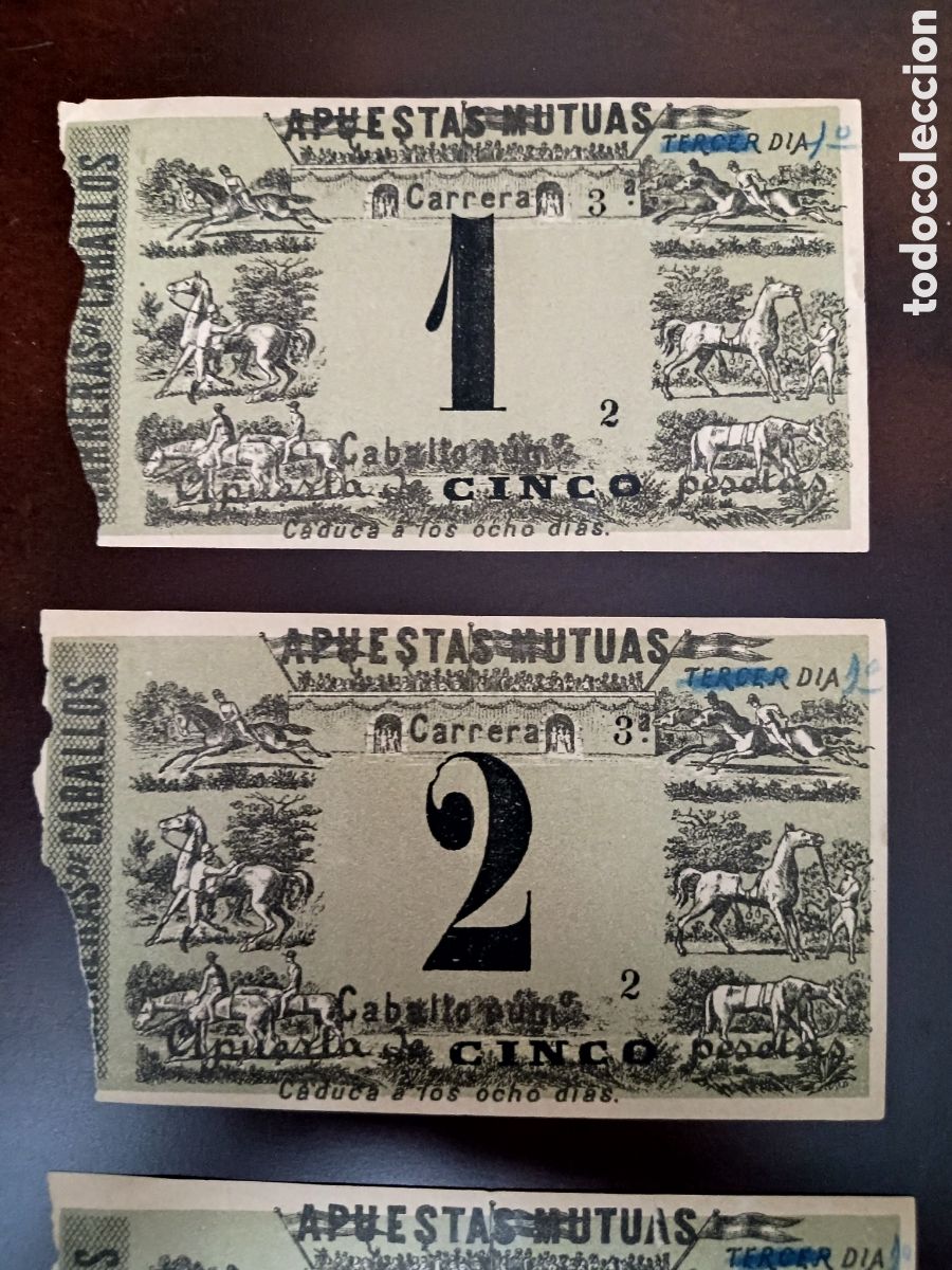 Coleccionismo deportivo: APUESTAS MUTUAS - CARRERAS DE CABALLOS - Foto 2