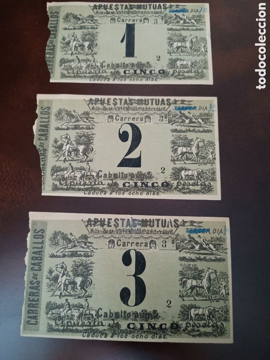 Coleccionismo deportivo: APUESTAS MUTUAS - CARRERAS DE CABALLOS - Foto 1