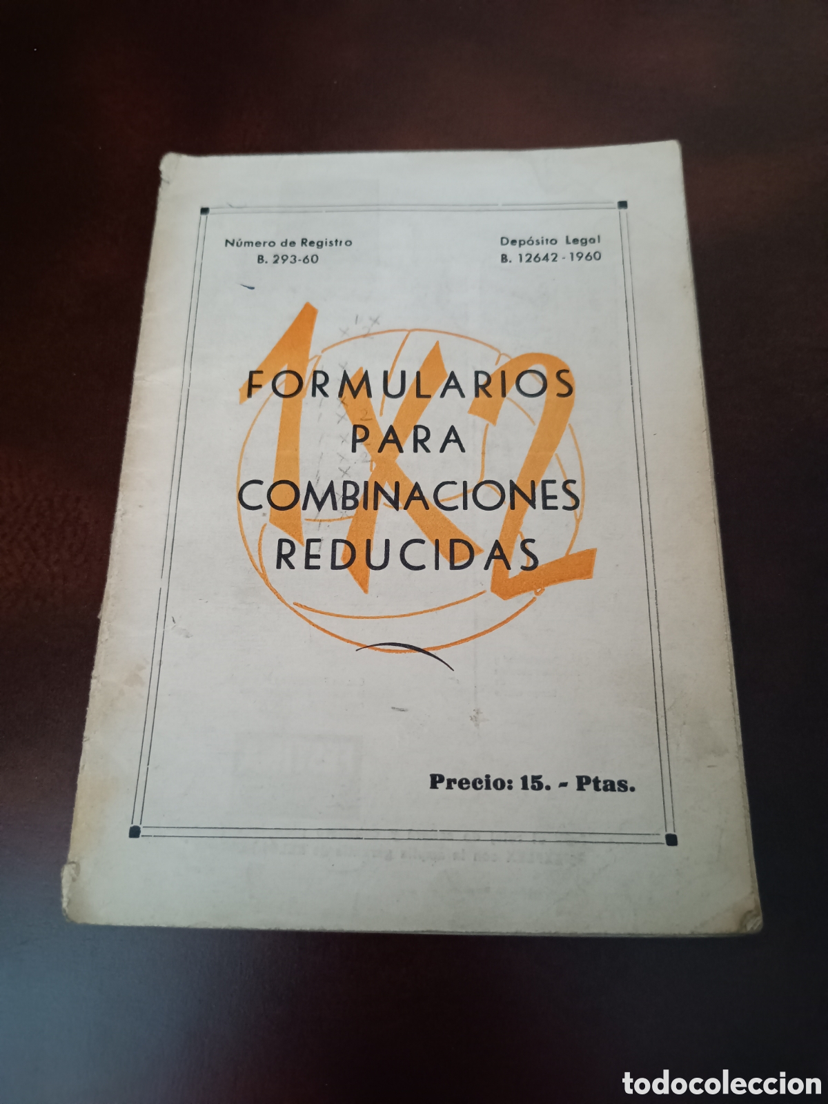 Coleccionismo deportivo: FORMULARIOS PARA COMBINACIONES 1X2 - 1960 - Foto 1