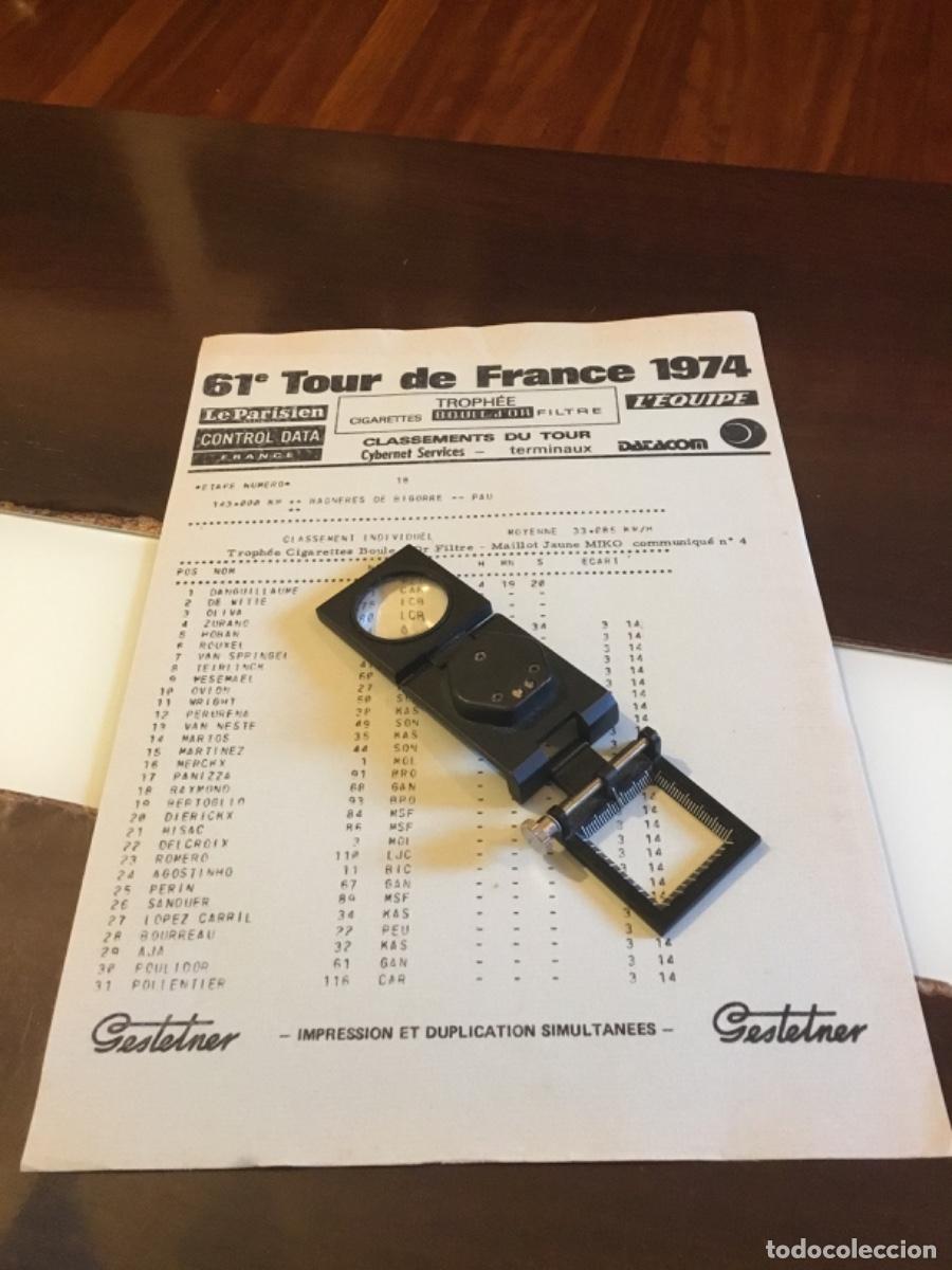 Coleccionismo deportivo: Antiguo, documento Tour de Francia 1974 - Foto 1