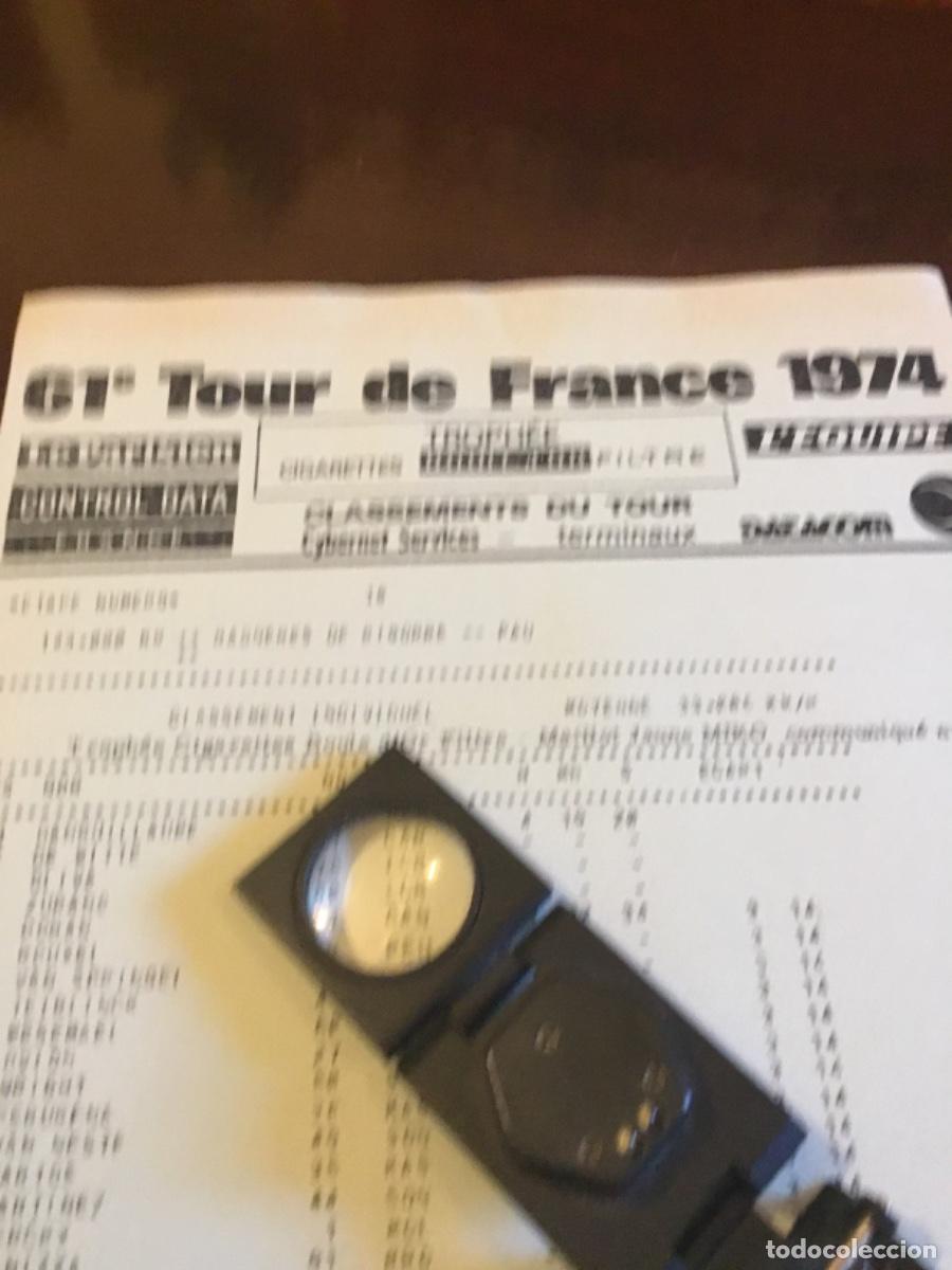 Coleccionismo deportivo: Antiguo, documento Tour de Francia 1974 - Foto 2