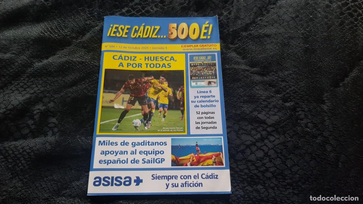 Coleccionismo deportivo: Programa partido C&aacute;diz CF - SD Huesca (temporada 2025/2026 25/26) - Foto 1