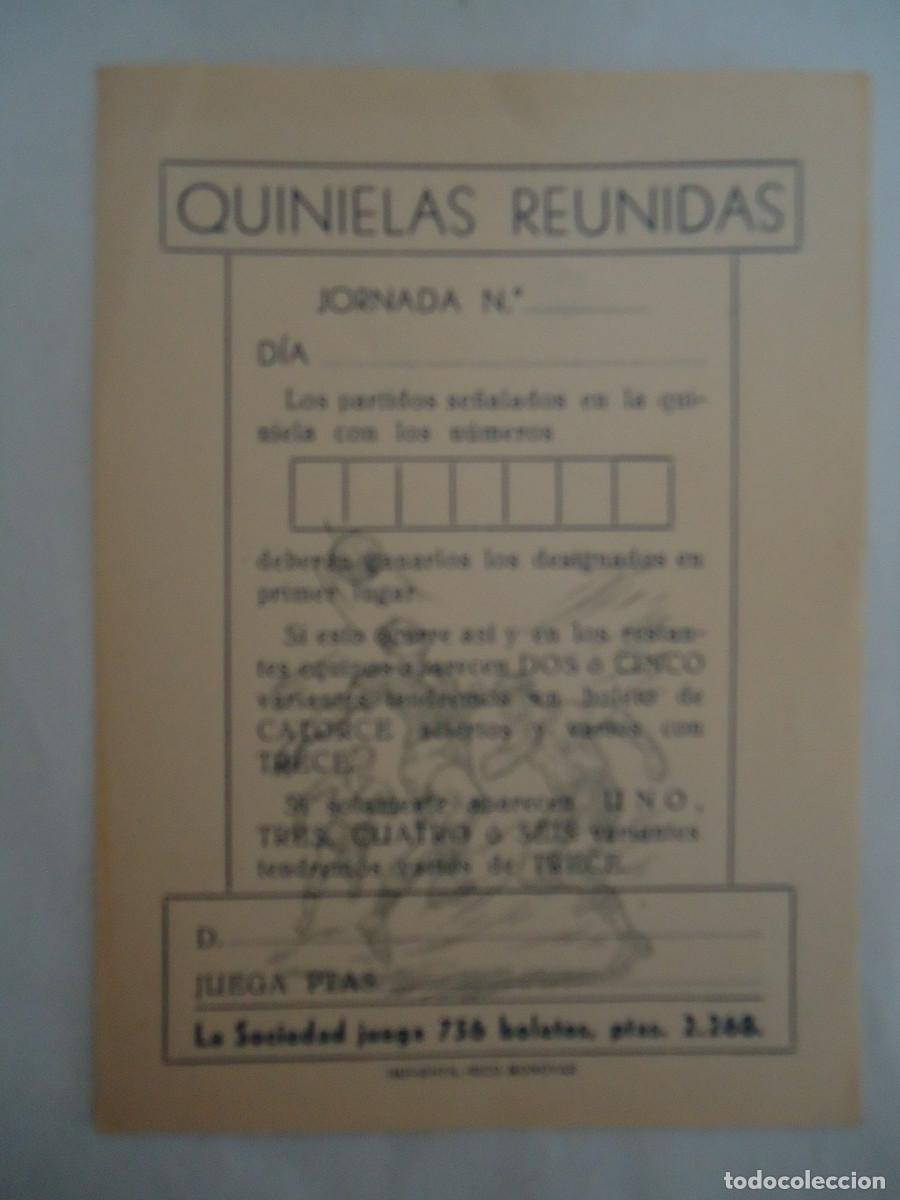 Coleccionismo deportivo: DOCUMENTO ANTIGUO DE QUINIELISTA DE MONOVAR- ALICANTE. PP --12 - Foto 1