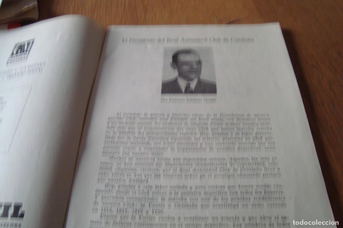 Coleccionismo deportivo: PROGRAMA REAL AUTOMOVIL CLUB CATALU&Ntilde;A. VUELTA CATALU&Ntilde;A 1954. - Foto 3