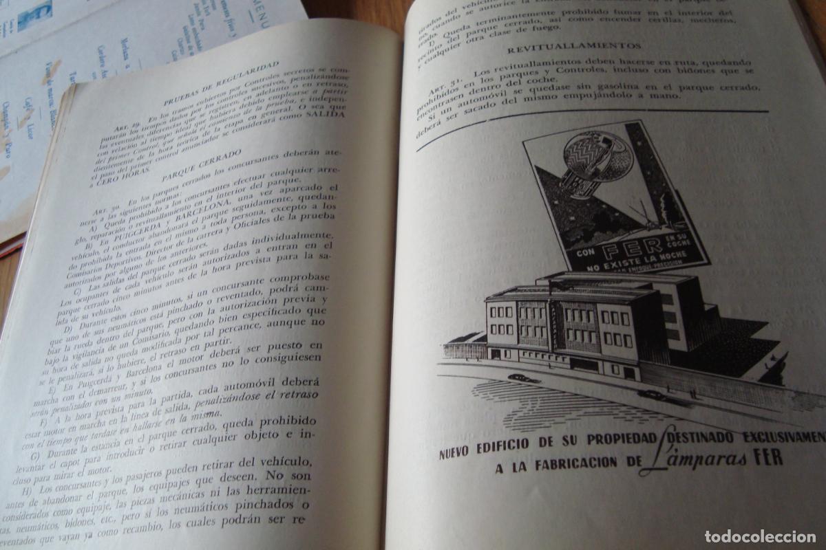 Coleccionismo deportivo: PROGRAMA REAL AUTOMOVIL CLUB CATALU&Ntilde;A. VUELTA CATALU&Ntilde;A 1954. - Foto 9