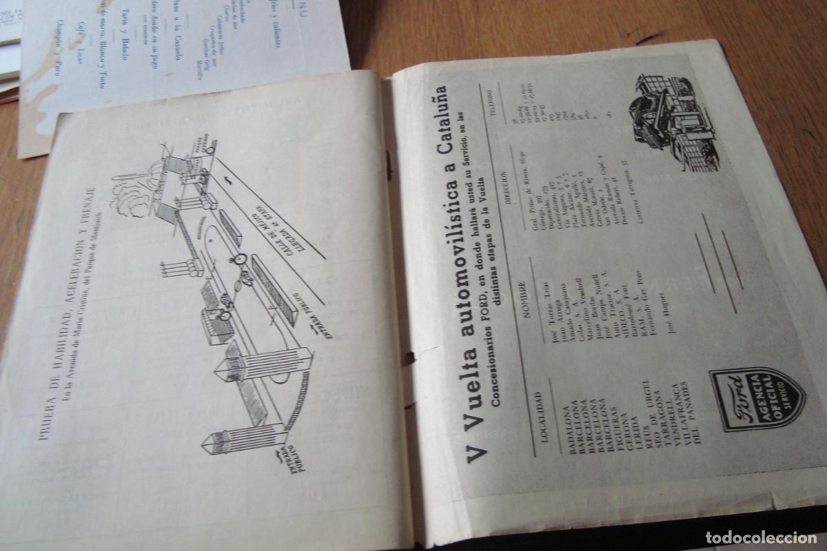 Coleccionismo deportivo: PROGRAMA REAL AUTOMOVIL CLUB CATALU&Ntilde;A. VUELTA CATALU&Ntilde;A 1954. - Foto 12