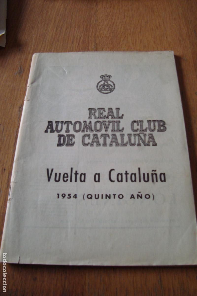 Coleccionismo deportivo: PROGRAMA REAL AUTOMOVIL CLUB CATALU&Ntilde;A. VUELTA CATALU&Ntilde;A 1954. - Foto 1