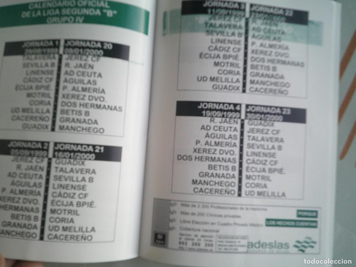 Coleccionismo deportivo: TROFEO CAJA SAN FERNANDO , MEMORIAL MANUEL DE IRIGOYEN PROGRAMA 1999/2000 - Foto 2