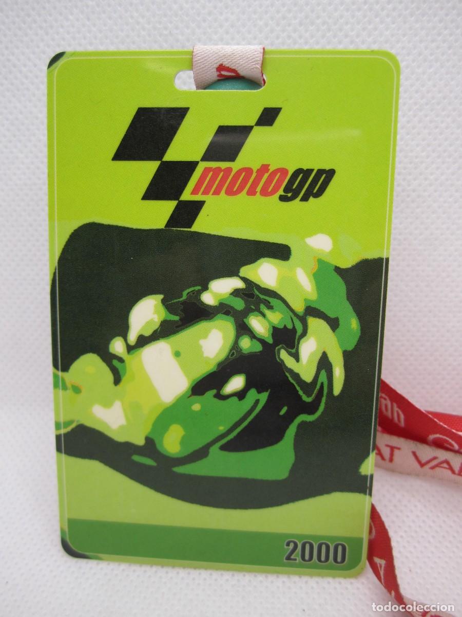 Coleccionismo deportivo: pase vip paddock g.p.comunitat valenciana 2000 motogp - Foto 1