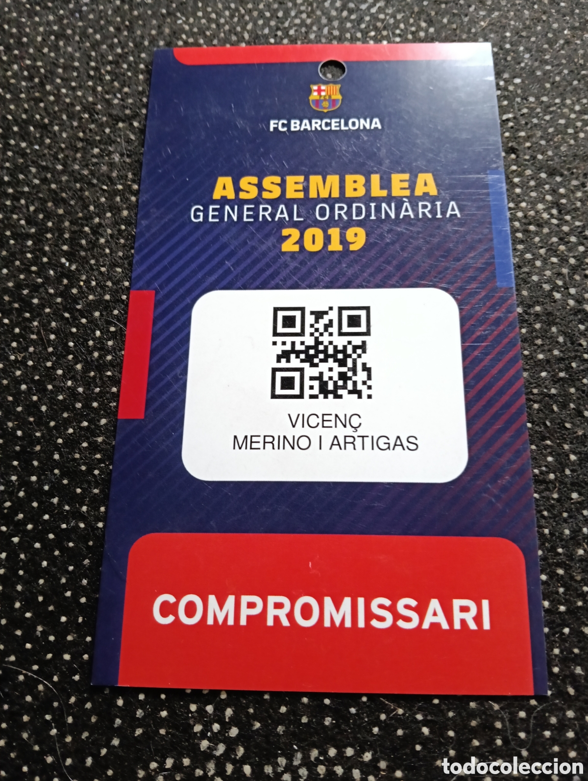 Coleccionismo deportivo: F. C. Barcelona Asamblea General Ordinaria 2019 - Foto 2