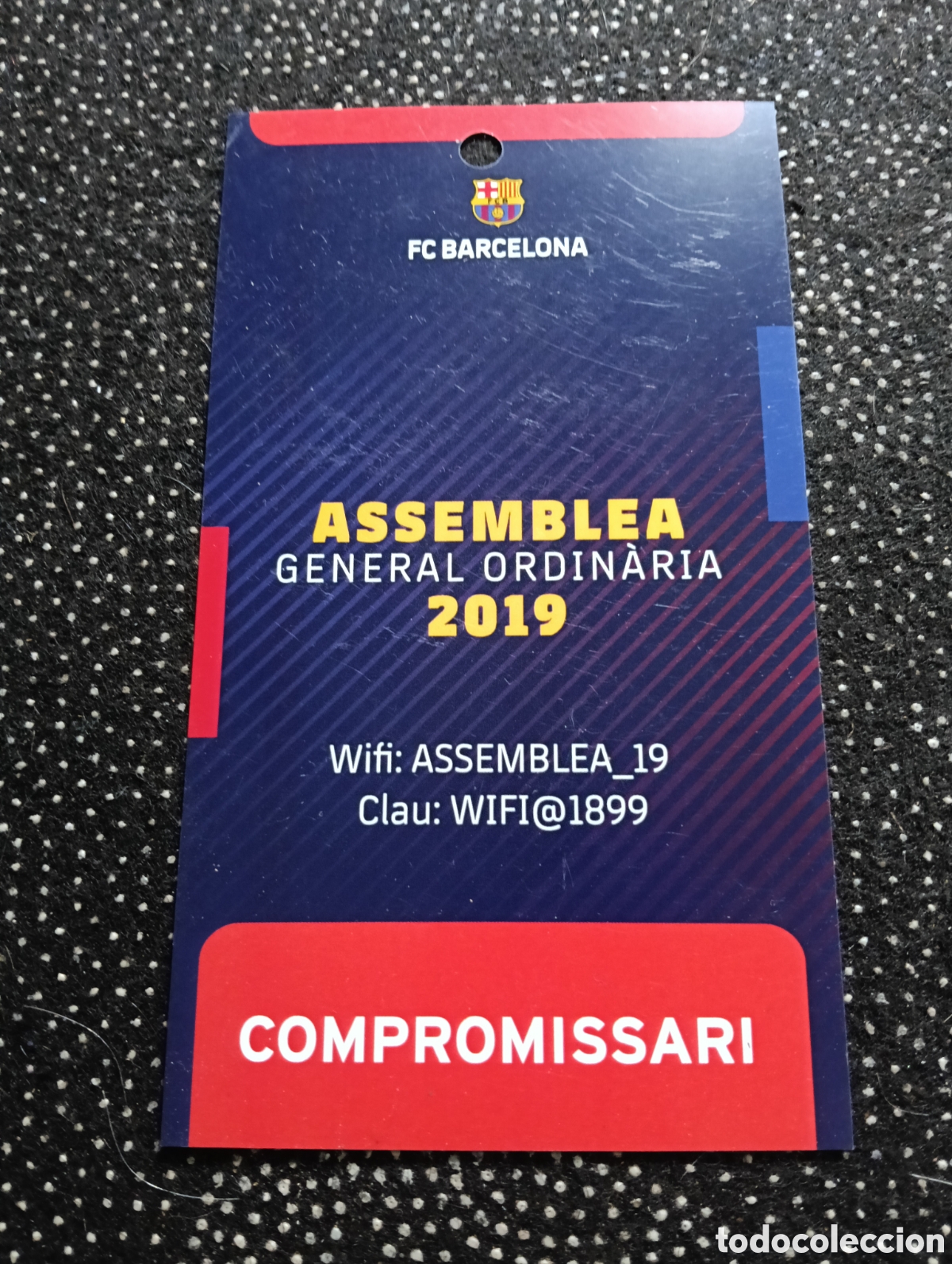 Coleccionismo deportivo: F. C. Barcelona Asamblea General Ordinaria 2019 - Foto 1