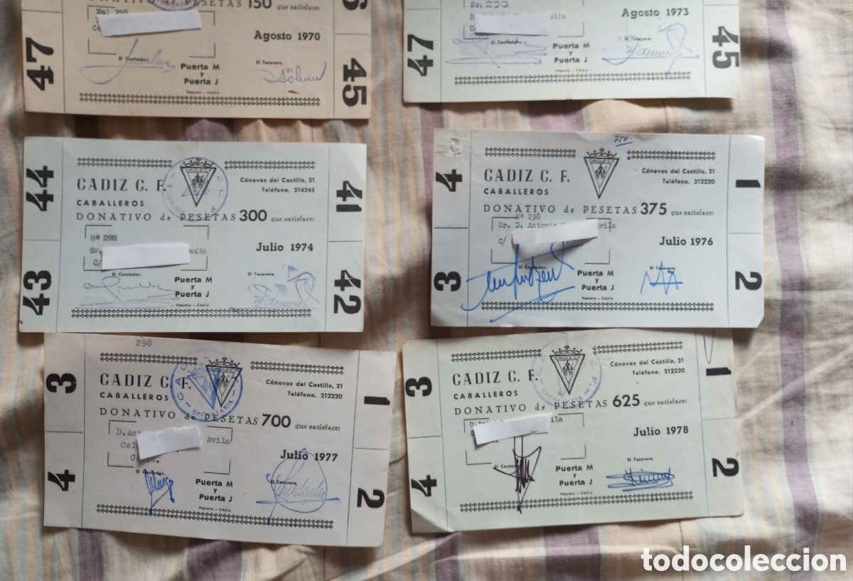 Coleccionismo deportivo: 8 entradas donativos desde 1967 a 1978 - Foto 3