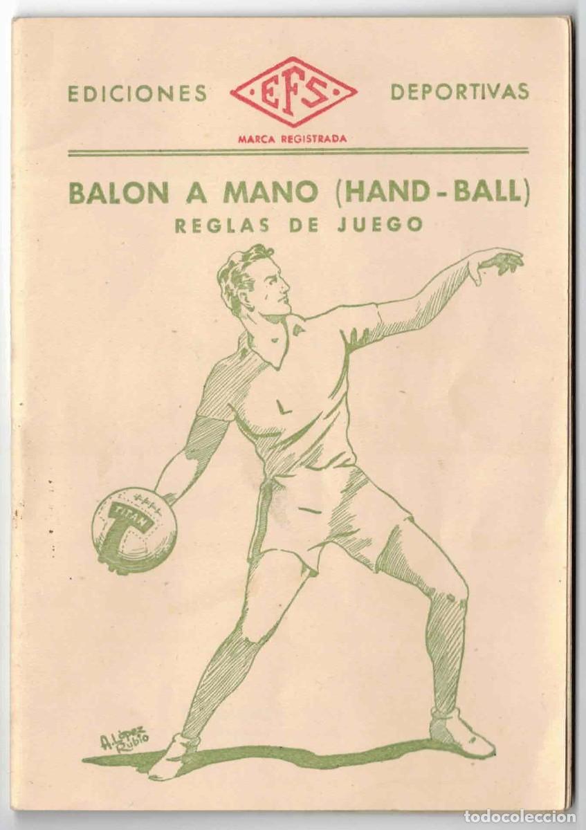 Coleccionismo deportivo: REGLAS BALONMANO - 1943 - Foto 1