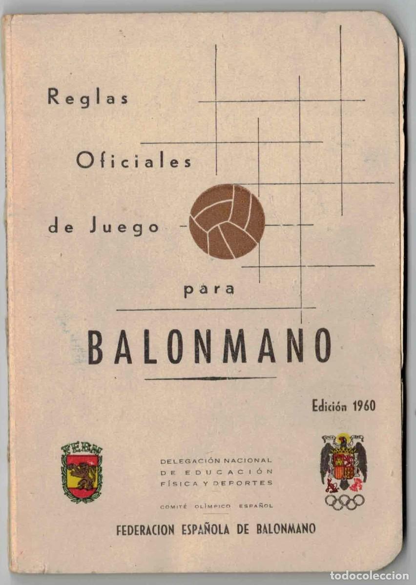 Coleccionismo deportivo: REGLAS BALONMANO - 1960 - Foto 1
