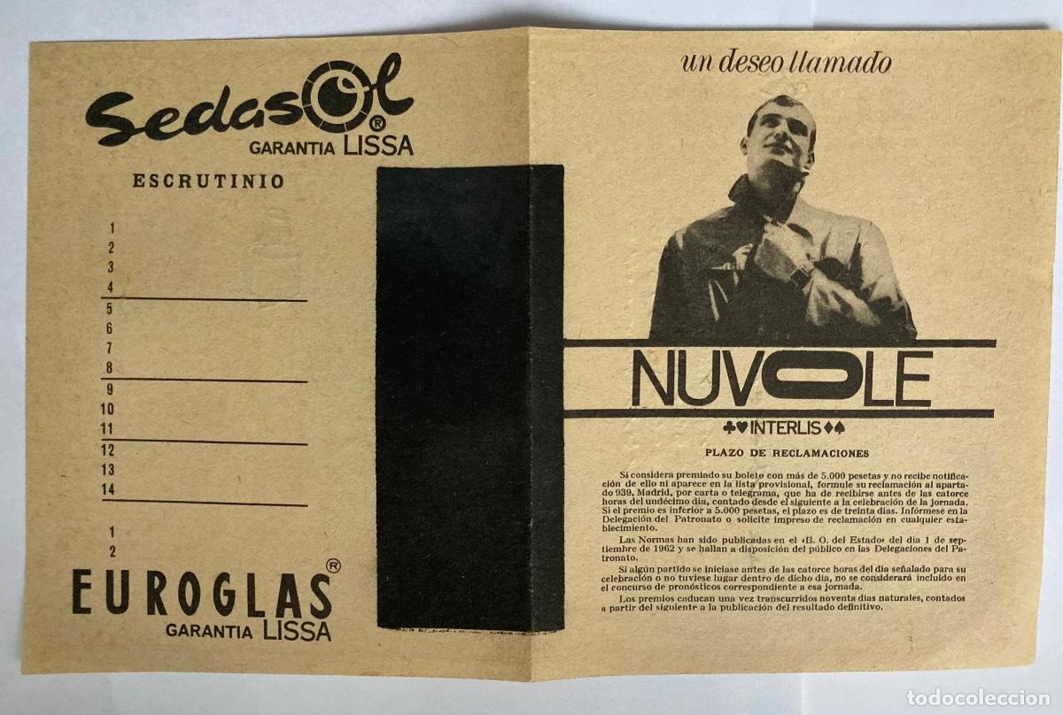 Coleccionismo deportivo: Quiniela 16 febrero 1964 - Foto 2