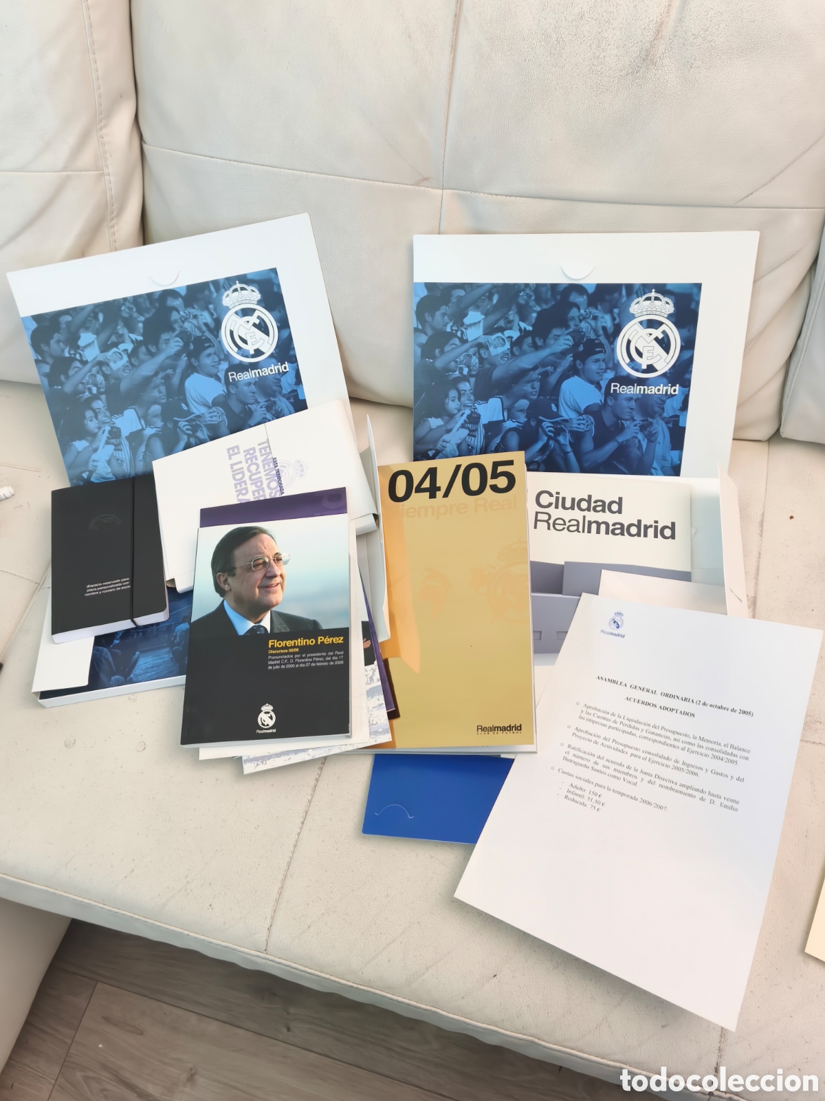 Coleccionismo deportivo: Documento notarial Real Madrid Valdebebas - Foto 3