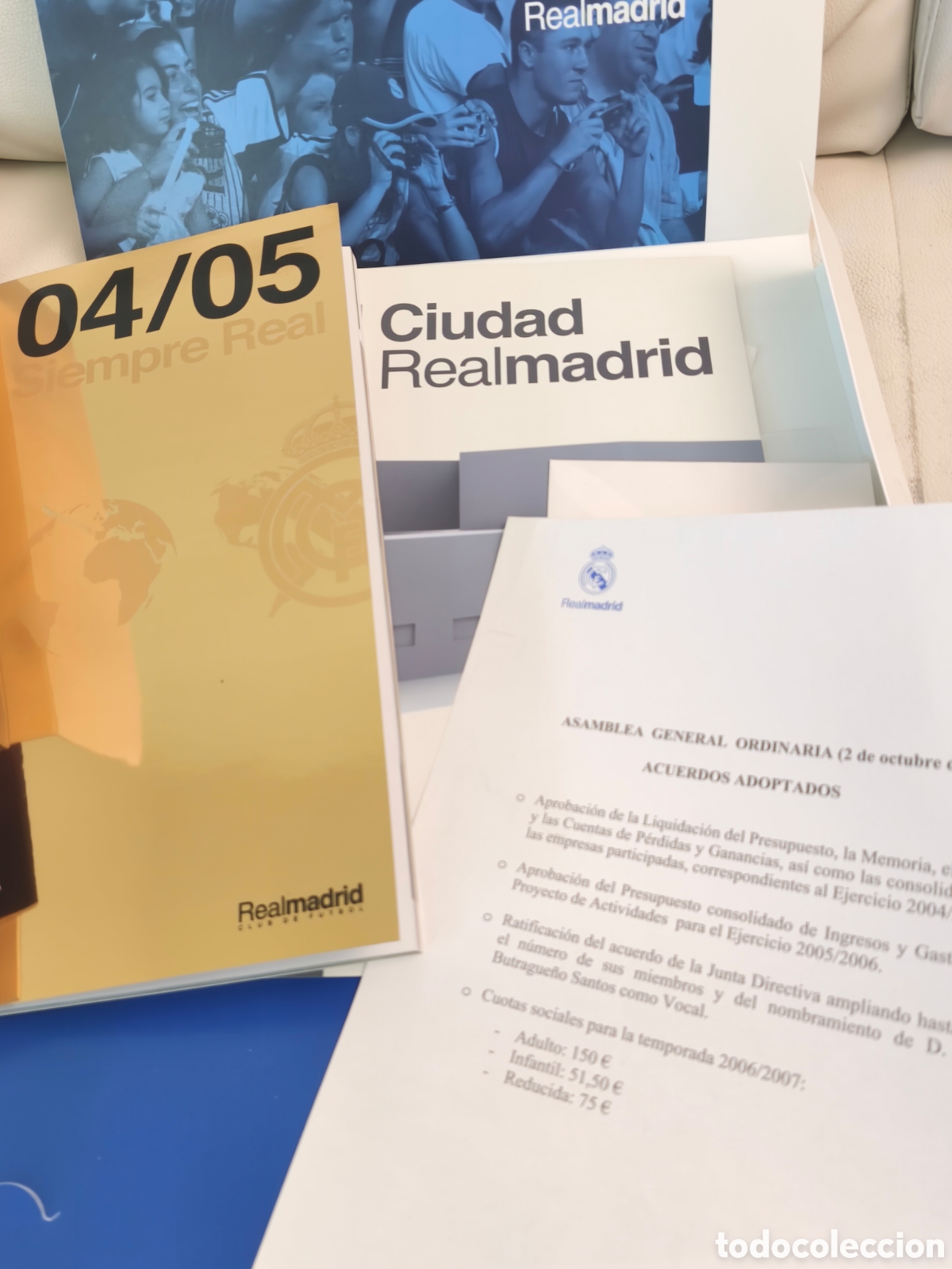 Coleccionismo deportivo: Documento notarial Real Madrid Valdebebas - Foto 6
