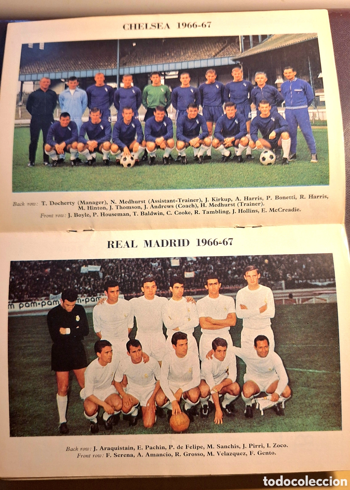 Coleccionismo deportivo: Programa Chelsea Real Madrid 1966 - Foto 2