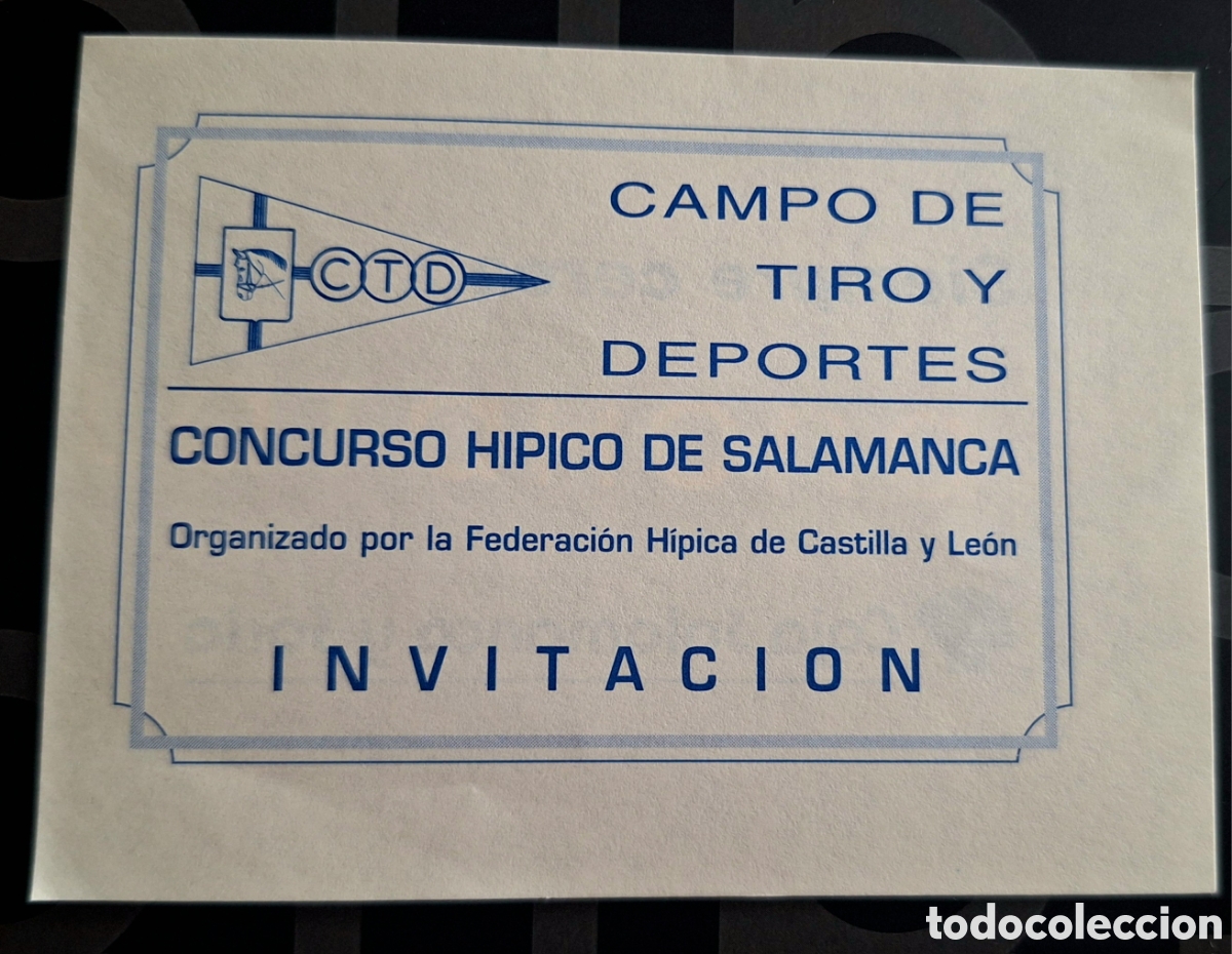 Coleccionismo deportivo: Entrada Concurso H&iacute;pico de Salamanca h&iacute;pica - Foto 1